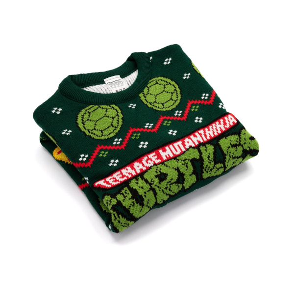Teenage Mutant Ninja Turtles Unisex stickad tröja för vuxna M Gree Green M