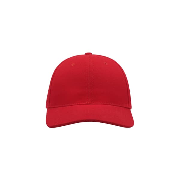 Atlantis Liberty Six Borstad Bomull 6 Panel Cap One Size Röd Red One Size