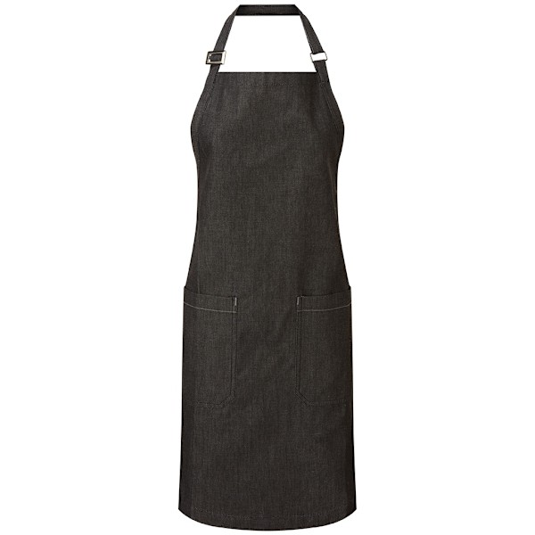 Premier Unisex Vuxen Organisk Fairtrade Certifierad Denim Förkläde På Black One Size