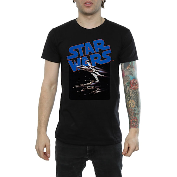 Star Wars X-Wing Fighters T-shirt för män, 3XL, svart Black 3XL