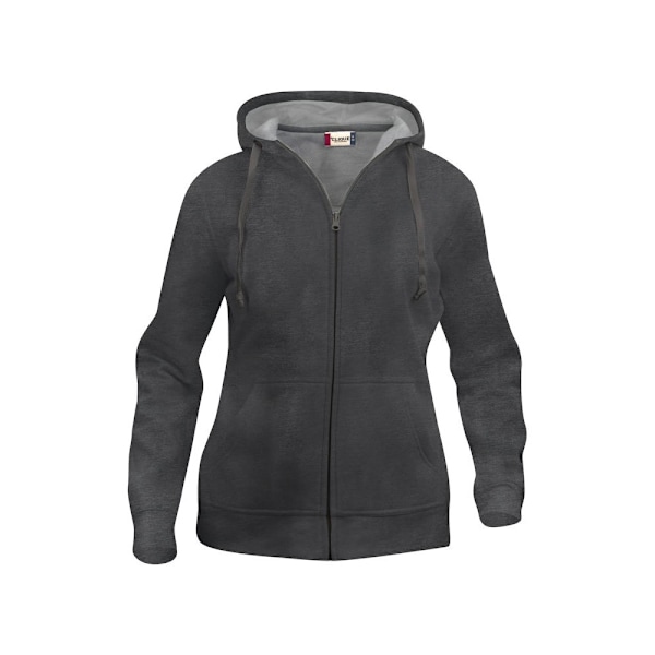 Clique Dam/Kvinnor Enfärgad Full Zip Hoodie XS Antracit Melang Anthracite Melange XS