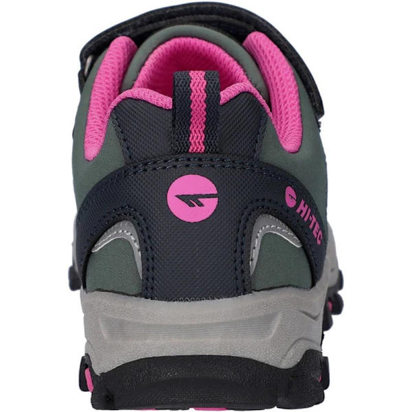 Hi-Tec Girls Blackout Low Cut Walking Shoes 2 UK Dark Forest/In Dark Forest/India Ink/Pink 2 UK