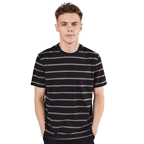 Front Row Unisex Vuxenrandig T-shirt XL Svart/Khaki Black/Khaki XL