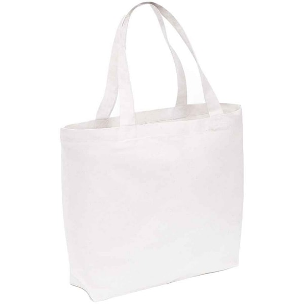 Brand Lab Enkel Överdimensionerad Tygväska One Size Vit White One Size