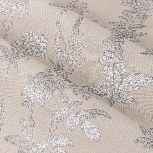 Wylder Nature Sophia Jacquard Blommiga Öglettgardiner 117cm x 183cm Naturlig Natural 117cm x 183cm