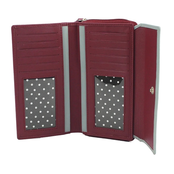 Eastern Counties Leather Dam/Damer Ferne Färgblock Läder Cranberry/Cloudy One Size