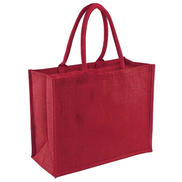 Westford Mill Classic Jute Shopper Bag One Size Röd Red One Size