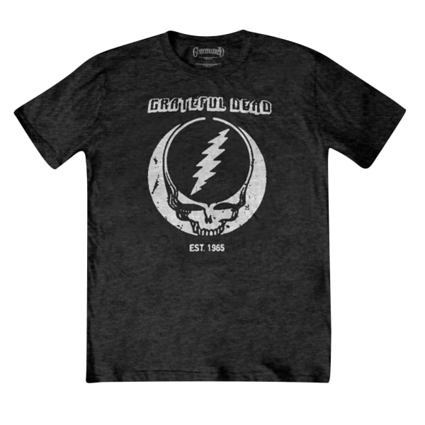 Grateful Dead Unisex Adult Est. 1965 Eco Friendly T-Shirt XL Bl Black XL