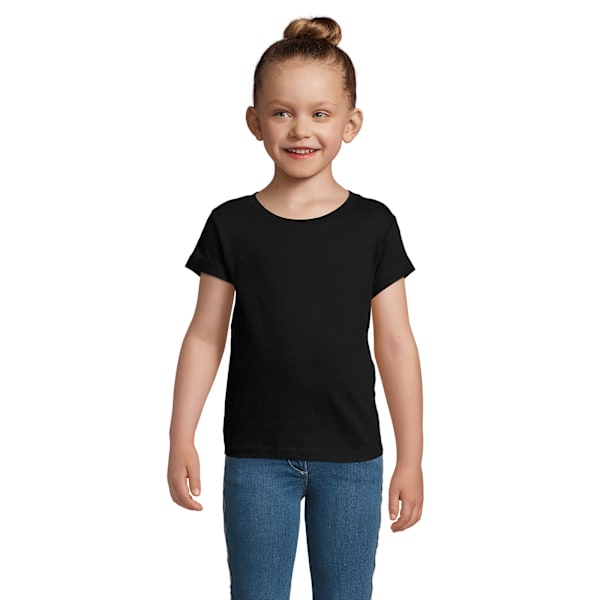 SOLS Flickor Cherry Kortärmad T-shirt 12 år Deep Black Deep Black 12yrs