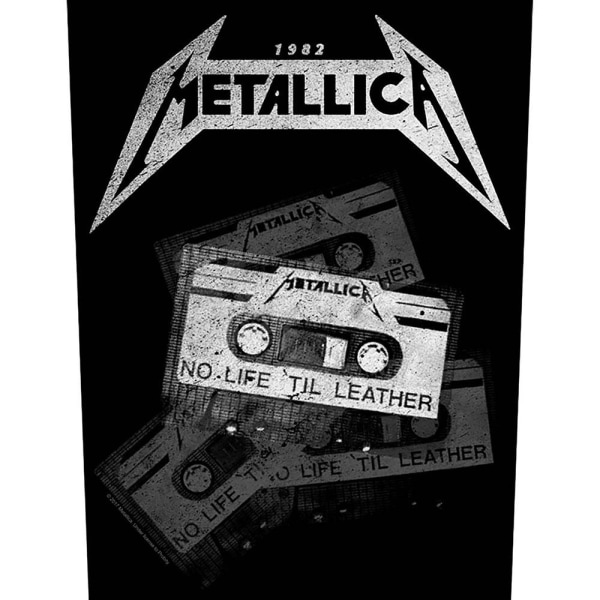 Metallica No Life ´Til Läder Patch One Size Svart/Vit Black/White One Size