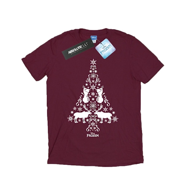 Disney herr Frozen julgran T-shirt XL Bourgogne Burgundy XL