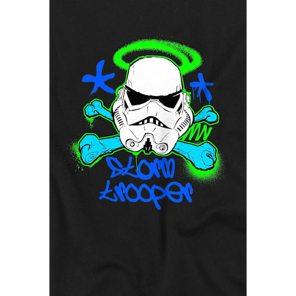 Star Wars Barn/Barn Stormtrooper Schablon T-Shirt 3-4 År Black 3-4 Years