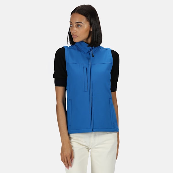 Regatta Dam/Kvinnor Flux Softshell Bodywarmer / Ärmlös Jacka (Vattenavvisande & Vindtät) Oxford Blue 12