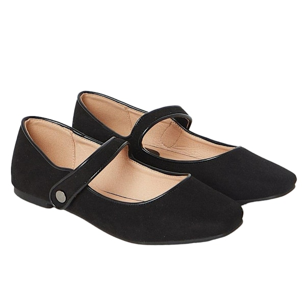 Dorothy Perkins Dam/Dam Paulette Mary Janes 5 UK Naturlig Natural Black 5 UK