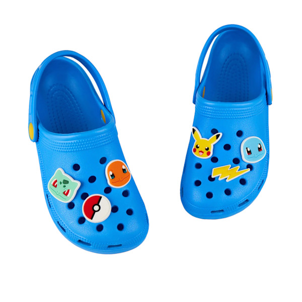Pokemon Pojkars Badge Clogs 1 UK Barn Blå Blue 1 UK Child