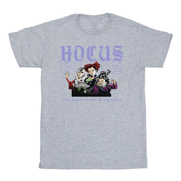 Disney Girls Hocus Pocus Hallows Eve Bomull T-shirt 7-8 år S Sports Grey 7-8 Years