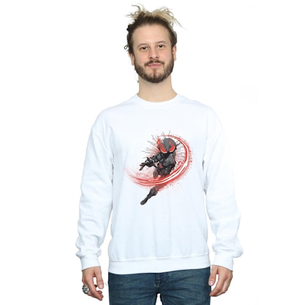 DC Comics Herr Aquaman Black Manta Flash Sweatshirt M Vit White M