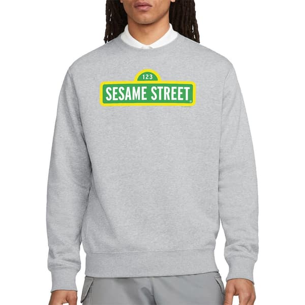 Sesamgatan Unisex Vuxen Logotyp Tröja M Athletic Heather Athletic Heather M