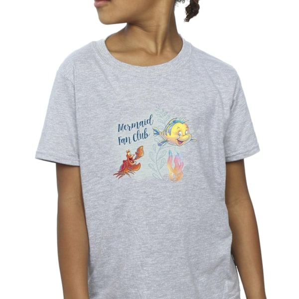 Disney Girls The Little Mermaid Club Bomull T-shirt 12-13 år Sports Grey 12-13 Years