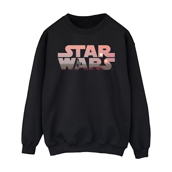 Star Wars Dam/Damer Tatooine Logotyp Sweatshirt XL Svart Black XL