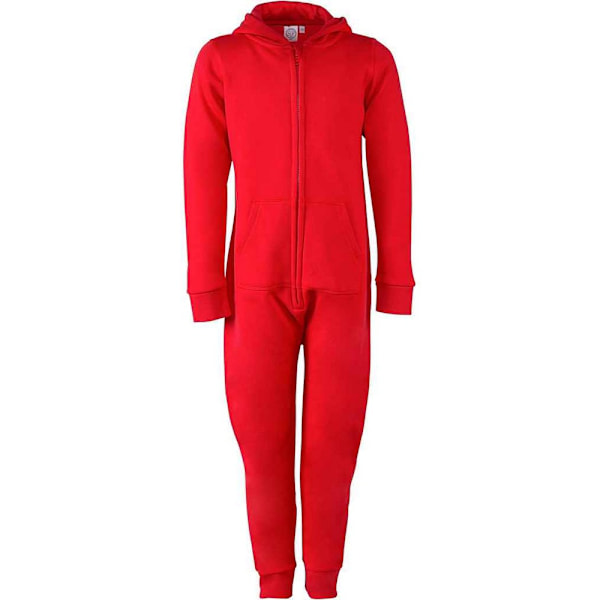 SF Minni Barn/Barn All-In-One Nattkläder 5-6 År Bright R Bright Red 5-6 Years