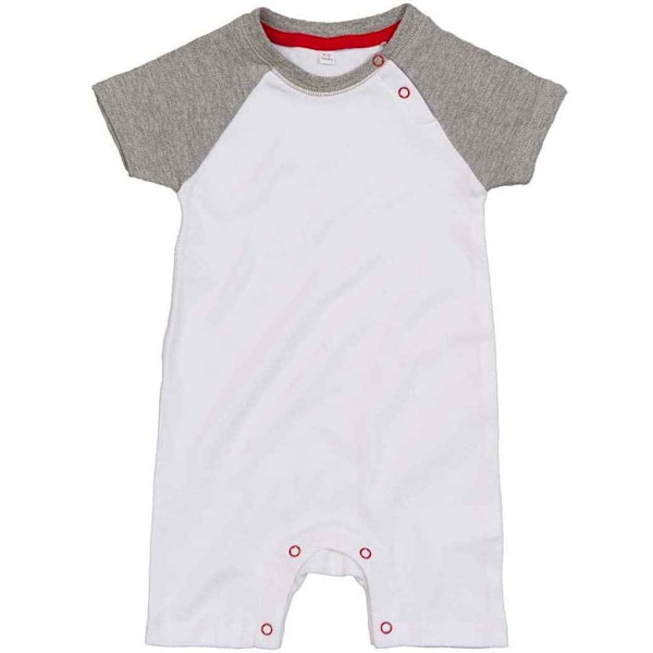 Babybugz Baby Heather Body 3-6 månader Vit/Heather Marl White/Heather Marl 3-6 Months