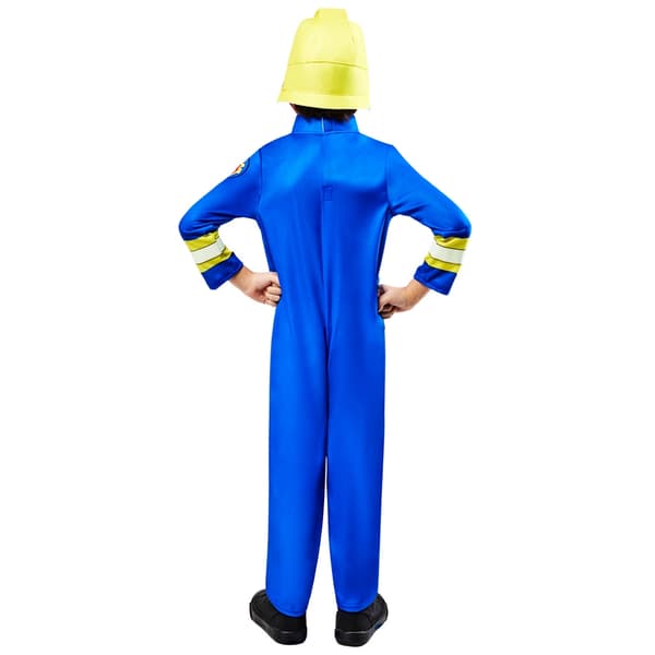Brandman Sam Pojkdräkt 3-4 År Blå Blue 3-4 Years