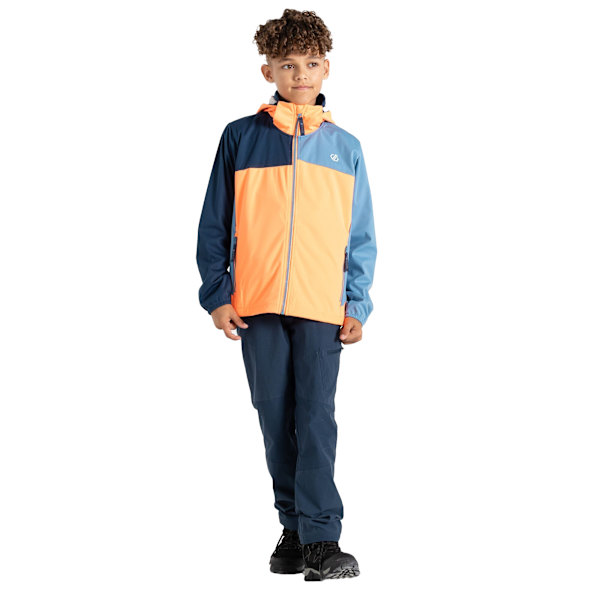 Dare 2B Barn/Barn Cheer Soft Shell Jacka 11-12 År Oran Orange/Niagara Blue 11-12 Years