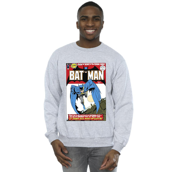 DC Comics Herr Löpartröja Batman Cover Sweatshirt M Sports Grey Sports Grey M