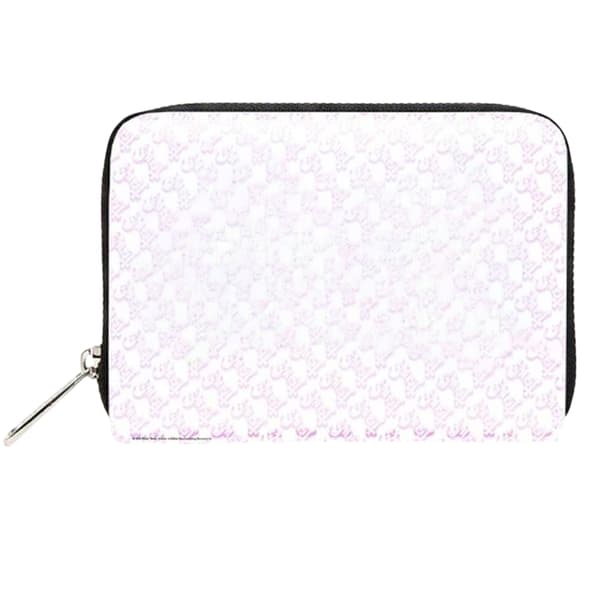 Ghost Logo Plånbok i konstläder med dragkedja One Size Rosa/Vit Pink/White One Size