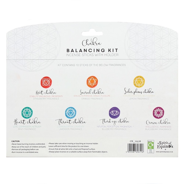 Something Different Chakra Rökelse Balanseringskit (Förpackning med 7) På Rainbow One Size