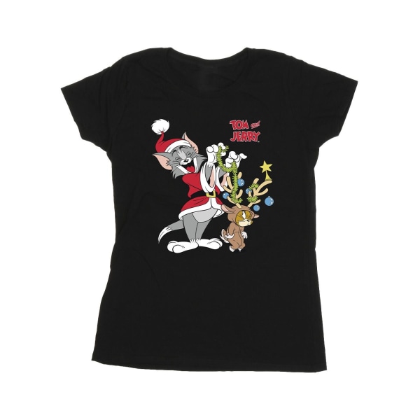 Tom & Jerry Dam/Damjul Jul Ren T-shirt i Bomull M B Black M