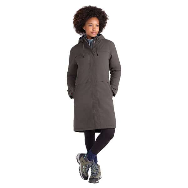 Mountain Warehouse Dam/Dam Avery Vattentät Lång Jacka Khaki 6 UK