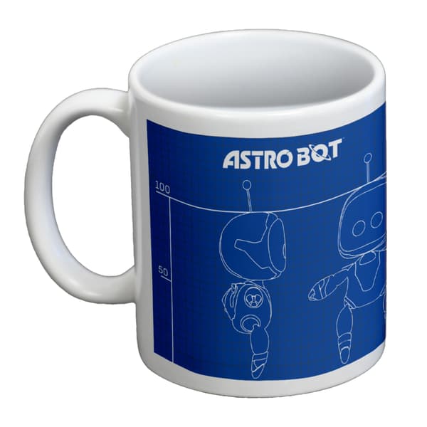 Astro Bot Blueprint Mugg En Storlek Vit/Blå White/Blue One Size