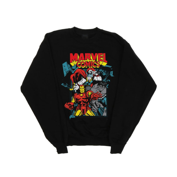 Marvel Comics Mens Trio Pose Sweatshirt L Svart Black L