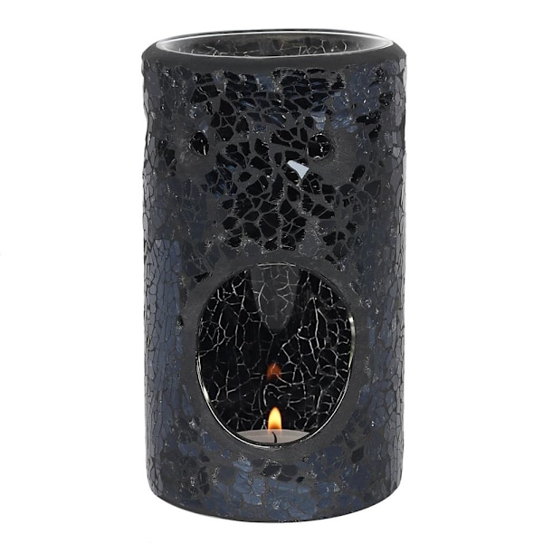 Something Different Crackle-Effect Pelare Oljebrännare En Storlek B Black One Size