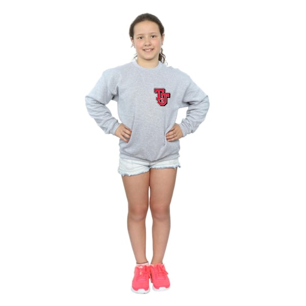 Tom And Jerry Girls Collegiate Logo Sweatshirt 5-6 år Sport Sports Grey 5-6 Years