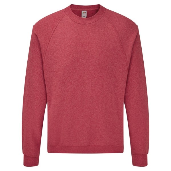 Fruit Of The Loom Raglanärm Belcoro® Sweatshirt 2XL Heather Red Heather Red 2XL