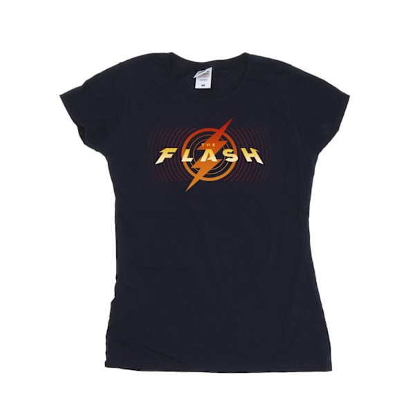 DC Comics Dam/Kvinnor The Flash Röd Blixt Bomull T-shirt Navy Blue L