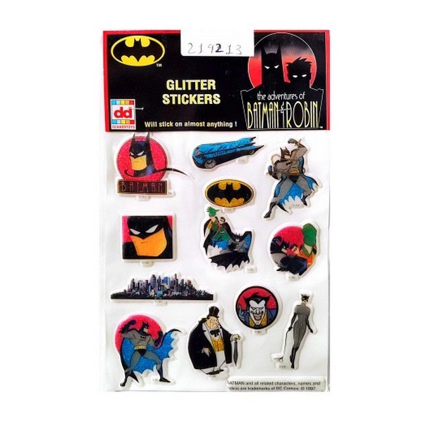 Batman Glitter Characters Sticker One Size Flerfärgad Multicoloured One Size