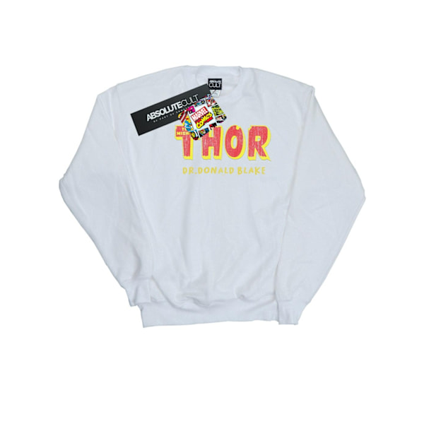 Marvel Girls Thor AKA Dr Donald Blake Sweatshirt 9-11 år Vit White 9-11 Years