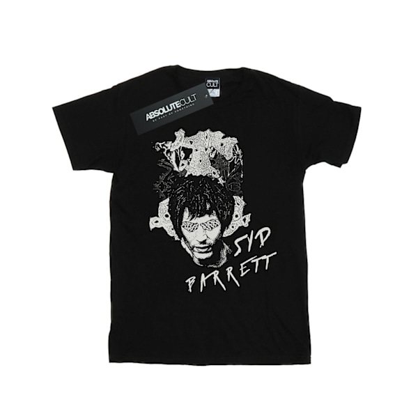 Syd Barrett Dam/Kvinnor Psykedeliska Ögon Bomull Boyfriend T-S Black XL