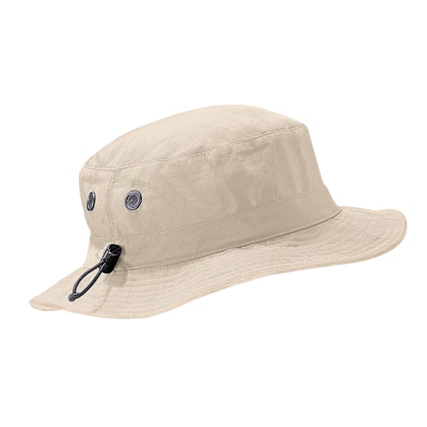 Beechfield Summer Cargo Bucket Hat / Huvudbonad (UPF50-skydd Stone One Size