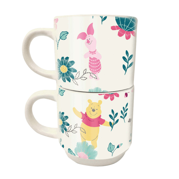 Winnie the Pooh Friends Forever Stapelbar Mugg Set (2-pack) O Multicoloured One Size