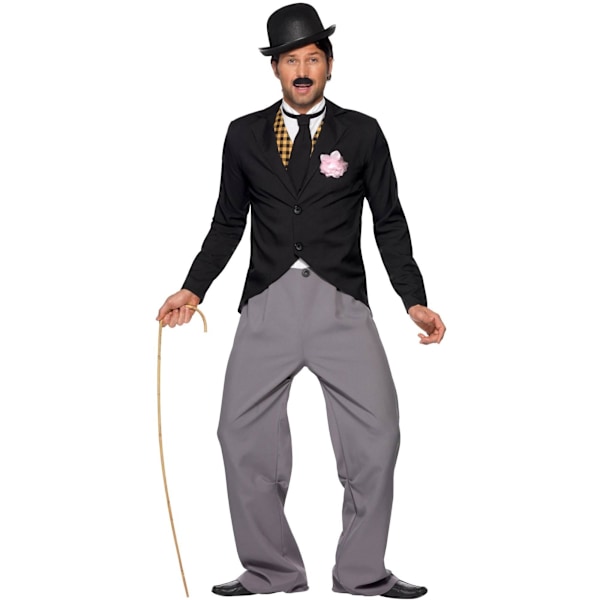 Smiffys Herr 20-tals Stjärnkostym Set M Svart/Grå Black/Grey M