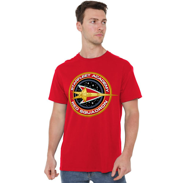 Star Trek Herr Röd Skvadron T-Shirt S Röd Red S