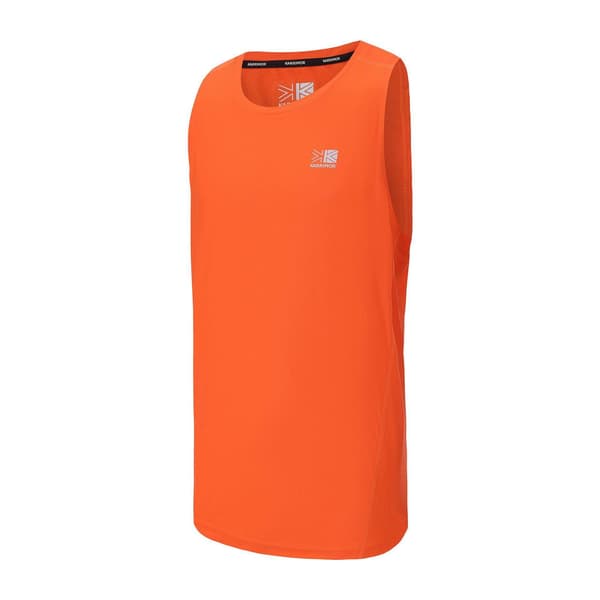 Karrimor Herr Logotyp Löparväst Topp S Eldorange Fire Orange S