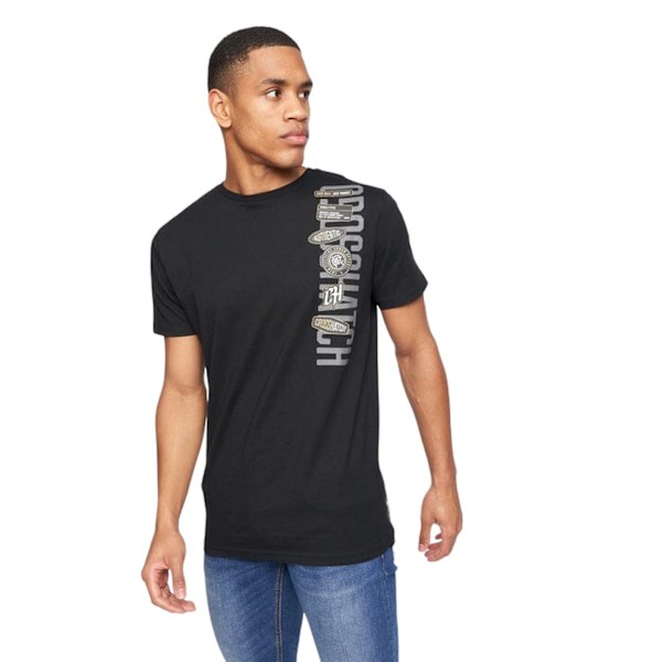 Crosshatch Herr Pepperhill T-shirt M Svart Black M