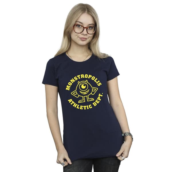 Disney Dam/Dam Monsters University Monstropolis Bomulls T- Navy Blue M