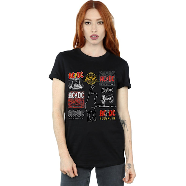 AC/DC Dam/Dam Art Collection Bomull Boyfriend T-shirt S B Black S